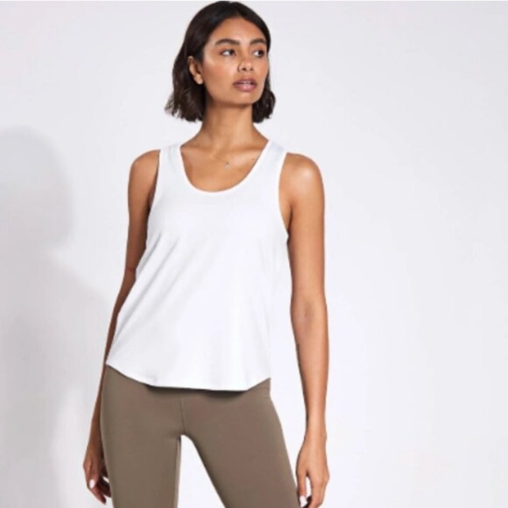 Girlfriend Collective Reset Relaxed Tank Top White Size XS